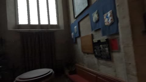 Inside a church in Avebury. UK.