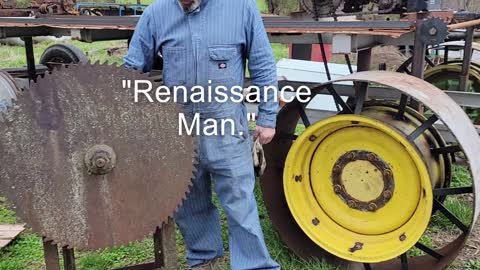 LOCAL MENNONITE BUILDS HOMEMADE SAWMILL