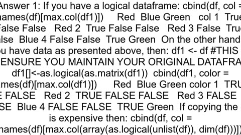 Creating a new column based on TRUEFALSE of several columns in R