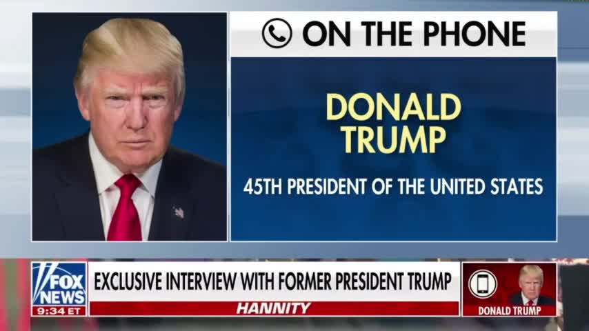 (Full Interview) Donald J. Trump interview with Sean Hannity.