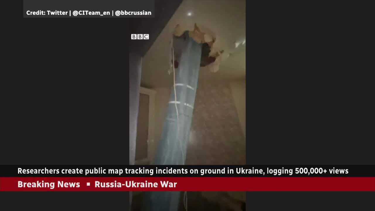 Researchers create open-source map tracking incidents in Ukraine