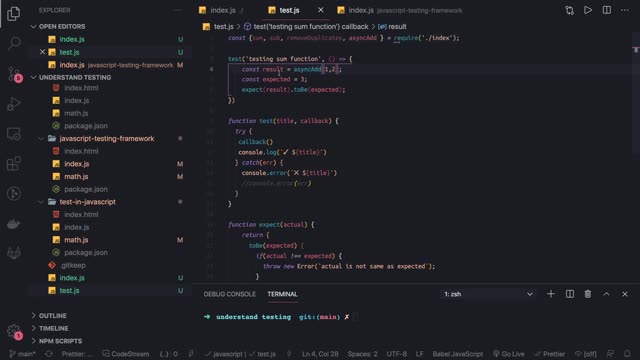 Jest for Unit Tests Test for All Frameworks #14