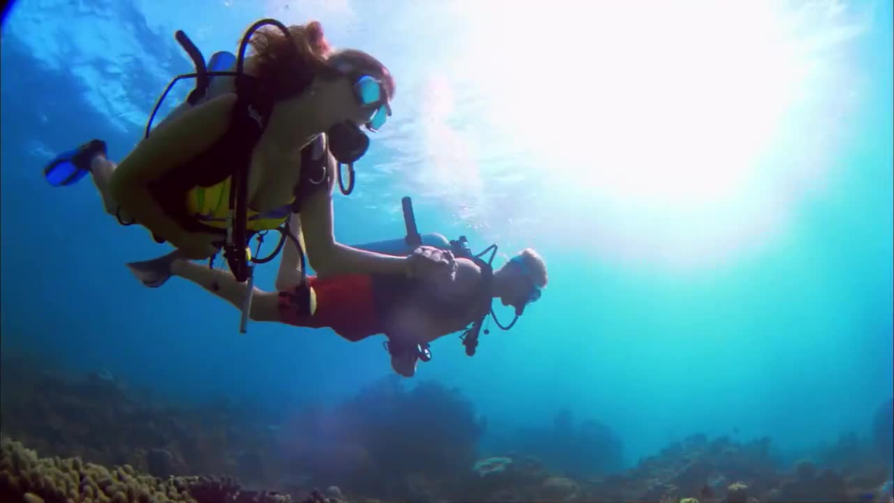 Scuba diving exiting