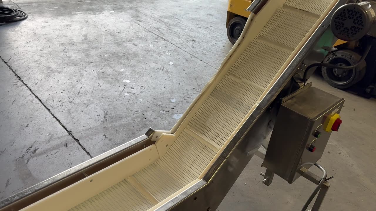 12” Wide x 84” Long Cleated Incline Conveyor