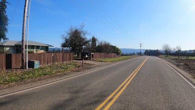 Riding down Cinebar Rd