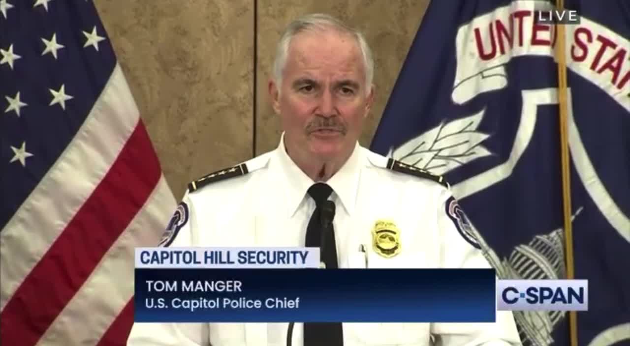 Hack Reporter Asks DC Capitol Police Chief About Trump's Rhetoric Before Sat. Protest