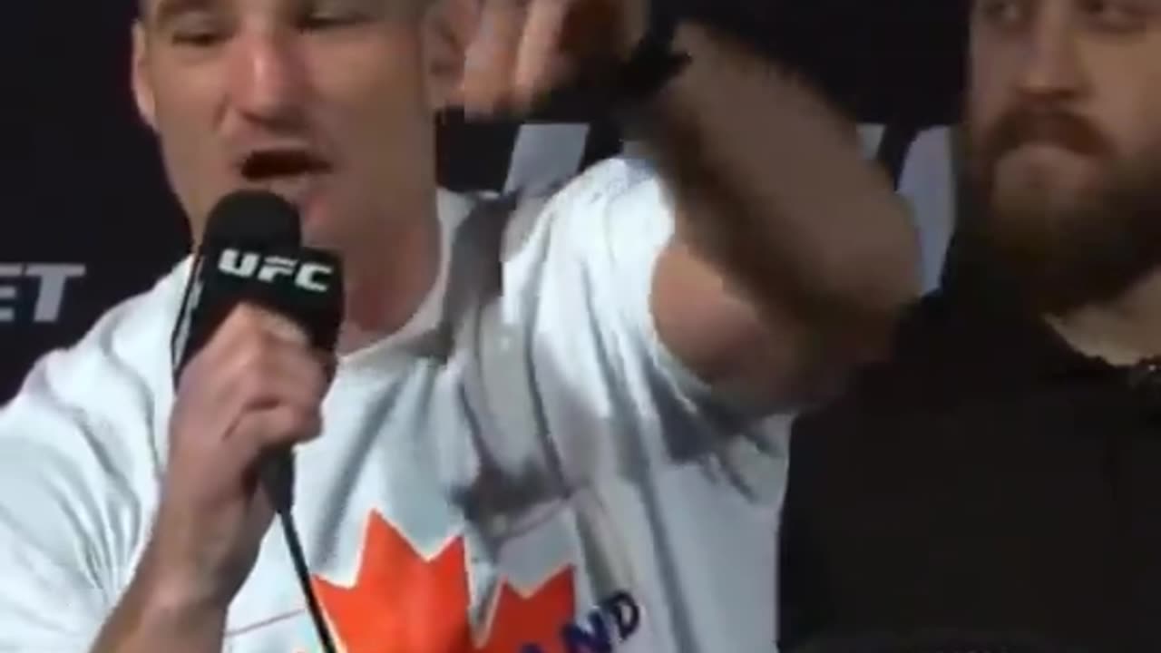 UFC champ Sean Strickland doubles down on comment he made to Canadian Journalist.