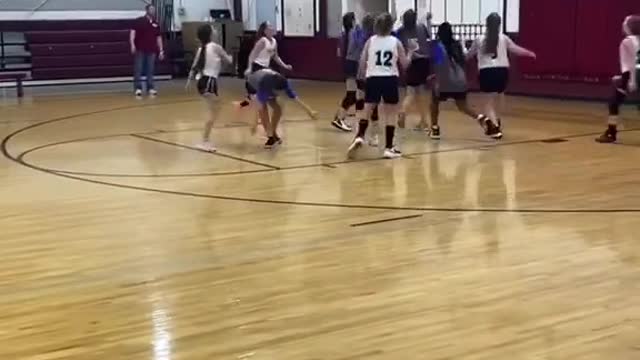 Her reaction after hitting her first shot. This is everything 🥺❤️ #wholesome #basketball