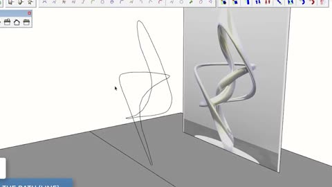 Separate the two parts of the skeleton of the special-shaped building