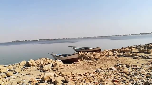 Kids Morning Play In Qaroun Wonder Lake Egypt