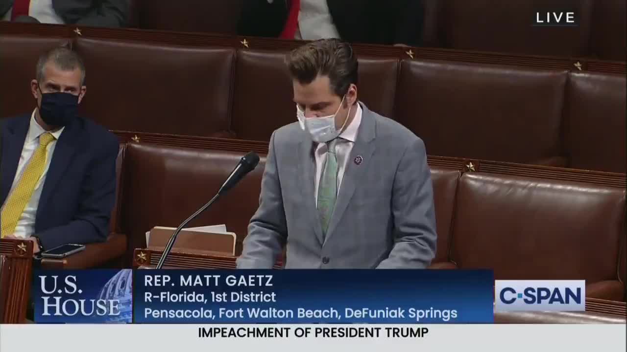 REP MATT GAETZ Calls Out the Left's B.S.!!!