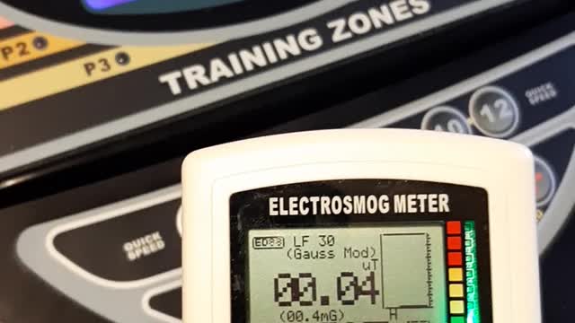 Banda alergare, radiatie electromagnetica