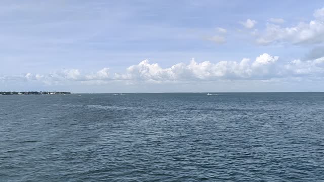 Ocean Gulf Enormous Clouds with Winds!