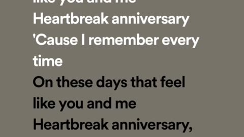 Heartbreak aniversary full song lyrics