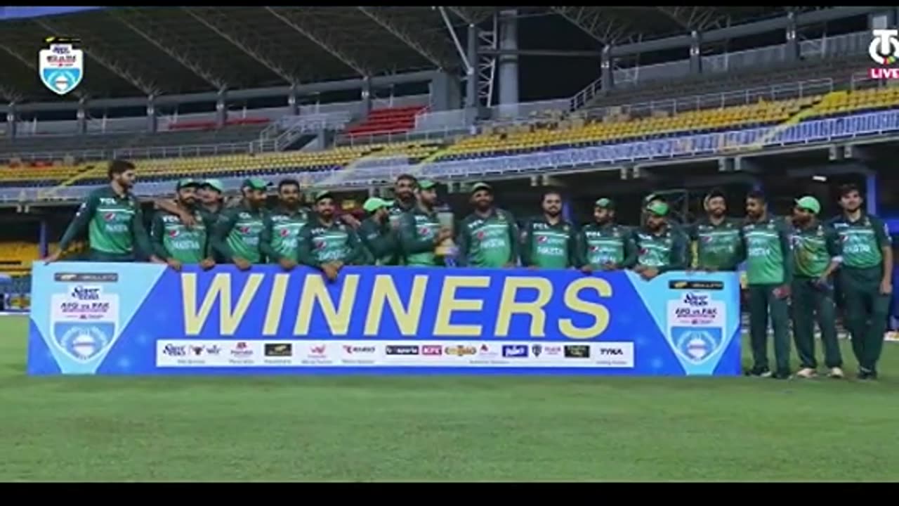 Pakistan won the series