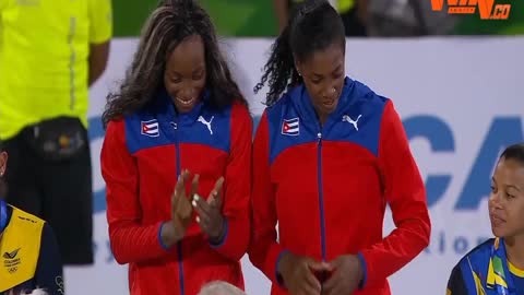 Dupla cubana de voleibol de playa gana Oro en Barranquilla