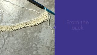 How To Crochet the Back Post Double Crochet (bpdc)
