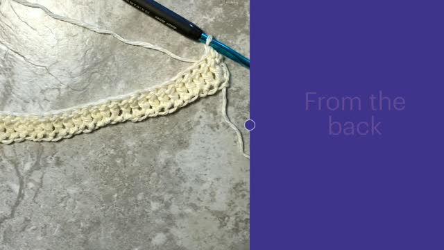 How To Crochet the Back Post Double Crochet (bpdc)