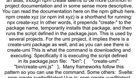 What is the 39npm create39 command