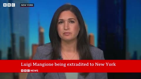 Luigi Mangione being extradited to New York | BBC News