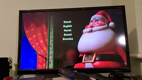 Opening to my 2010 UK DVD of Donkey's Christmas Shrektacular