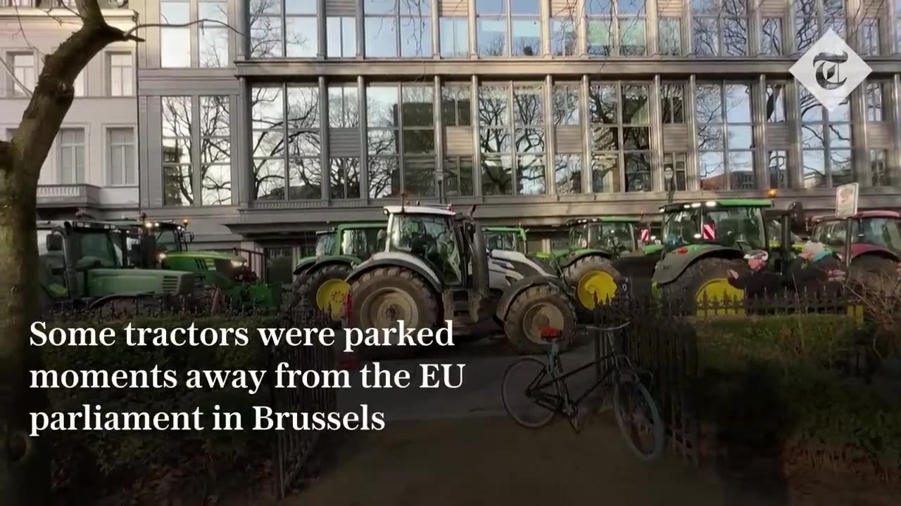 Politician forced to flee after farmer protests turn hostile in Belgium