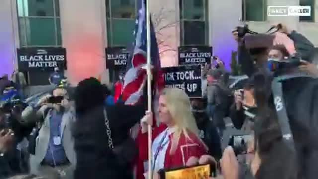 Watch How Leftists Honor The American Flag!