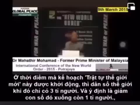 Cựu thủ tướng Malaysia nói về NWO - English Sub