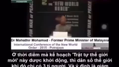 Cựu thủ tướng Malaysia nói về NWO - English Sub