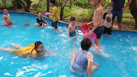 Bee and Mama have fun at the Water Park