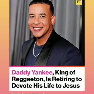 Daddy Yankee quite music to devote to Jesus christ and God 12/7/23