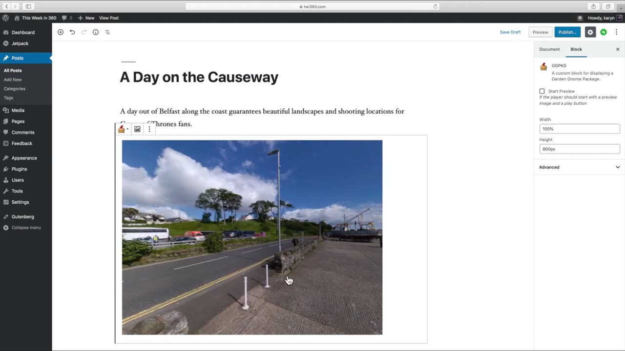 Fazendo Embed do Pagote .ggpkg para Wordpress - Pano2vr