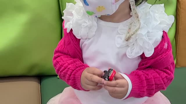 A child who wants to go home after finishing dental treatment