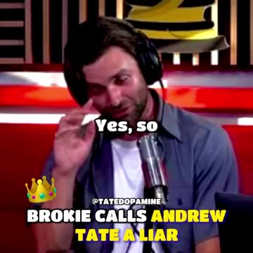 BROKIE CALLS ANDREW TATE A LIAR