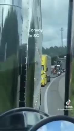 South Carolina, US. American truckers heading up to Ottawa to join the Canadian truckers!