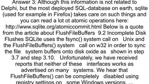 FlushFileBuffers as good as CloseHandle then CreateFile at saving data to disk