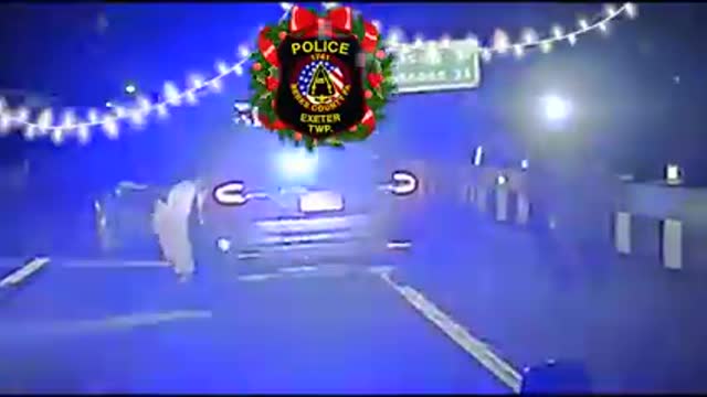 Police Officer Nearly Runover by a Reindeer, Rudolph Wanted for Questioning