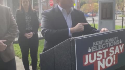 Wlea News, State GOP Chair Nick Langworthy In Hornell, October 22, 2021