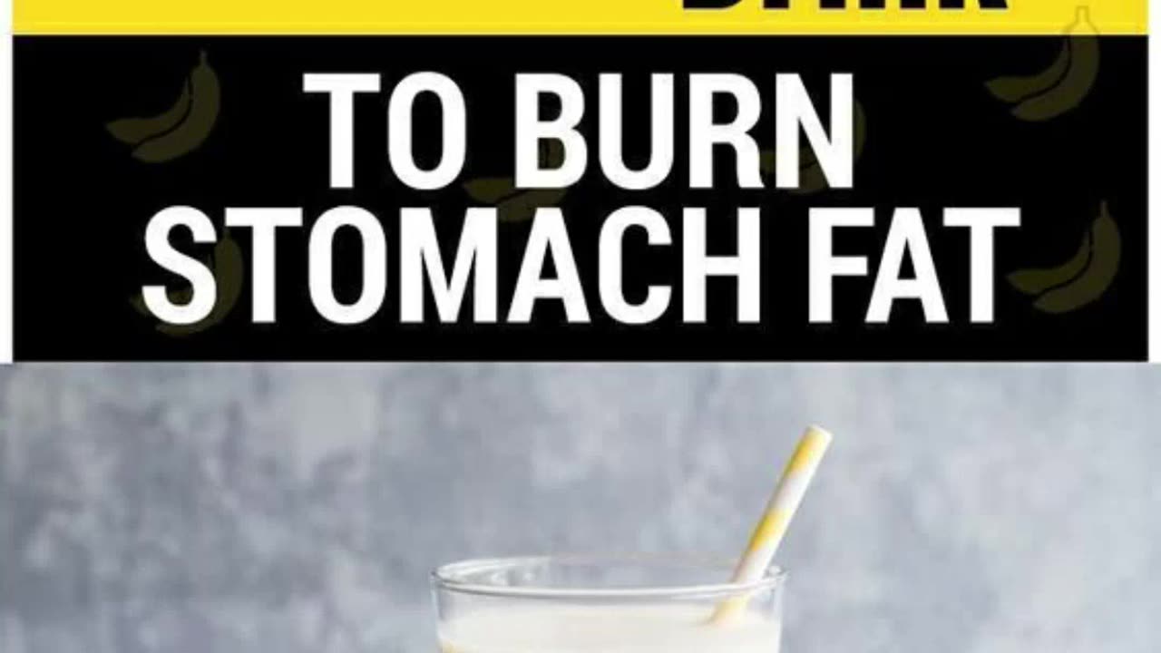A terrific banana drink to burn stomach fat