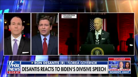 Gov. DeSantis: The People in Control of the White House Are Driving a Message That Dissenters Are Second-Class Citizens.