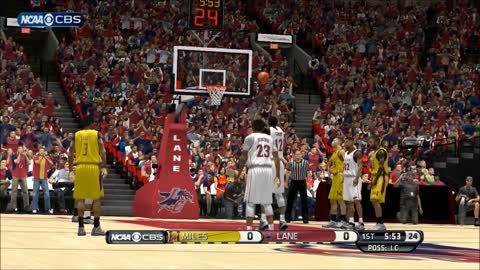 NBA 2k14 HBCU Basketball Mod Miles vs Lane