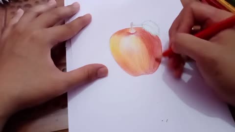 Transition To The Peel Color Of Apples