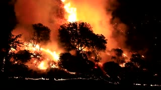 Big flare ups along HWY29 and Mora Rd outside Calistoga