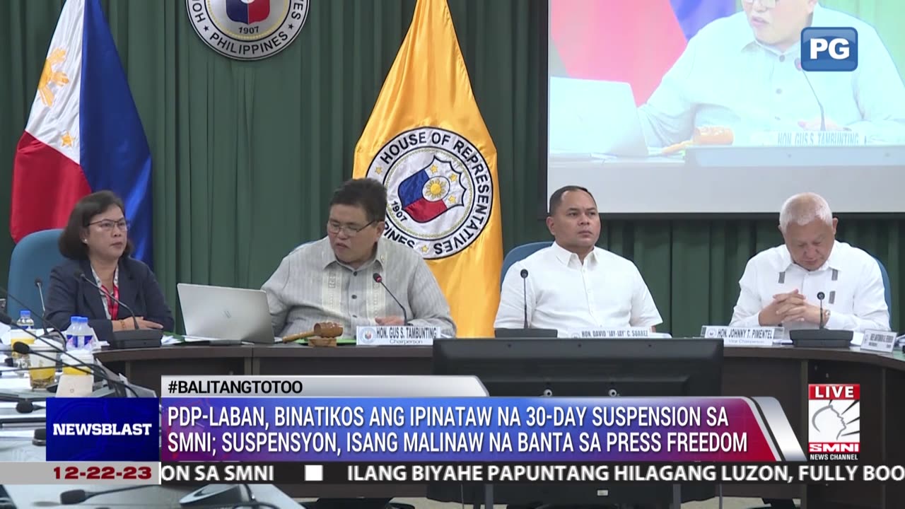 PDP-Laban, binatikos ang ipinataw na 30-day suspension sa SMNI