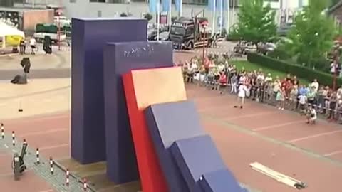 When your dominos are taller than some houses