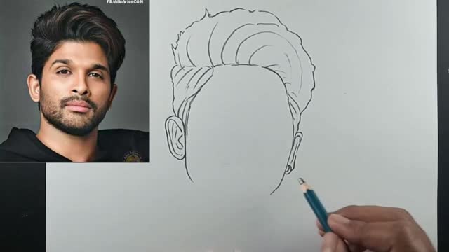 Draw The Outline Of The Figure's Ear Line