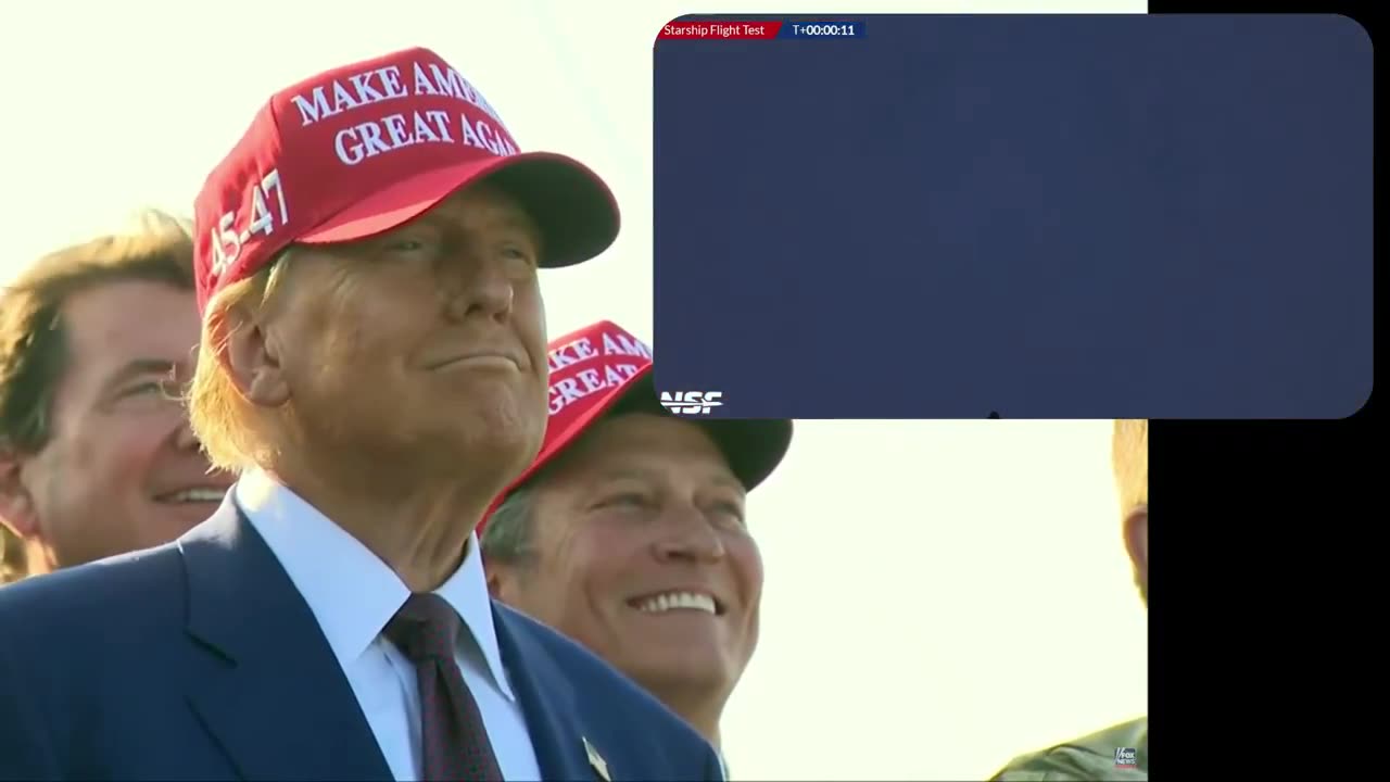 EPIC: Trump Watches SpaceX Rocket Take Off