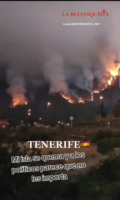 🇺🇸 TENERYFA ZAGROŻONA JEST NAJGORSZYM POŻAREM OSTATNICH 40 LAT, 4000 HEKTAR