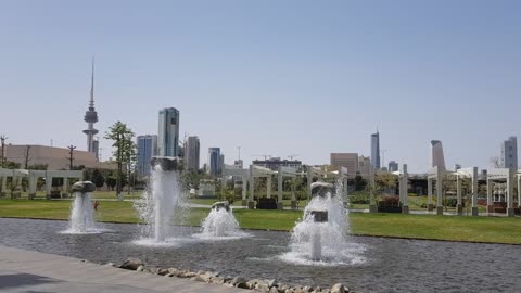 Park view in the kuwait city
