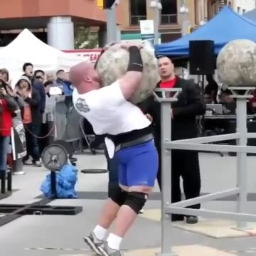 MAN HAS NO STRENGTH TO RAISE THE BALL